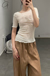 BASERANGE Cotton T-shirt France BAS-TOGE-CG-000-UNDYED
